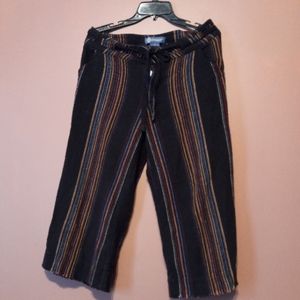Democracy flex excellent linen striped pants